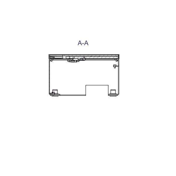 Produktbild UBD 162 163  -  Schwerlast-Unterflur-Bodendose UBD 160 inkl. belegtem Deckel aus Chromstahl, geschlossen, und 1 Bürstenauslass